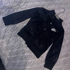 Black Nike zip up sweatshirt barley worn